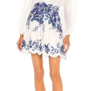 aliane scallop skirt zimmermann